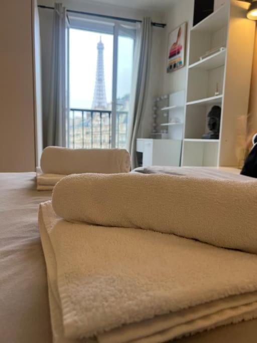 Appartement Paris Vue Tour Eiffel Trocadero Eksteriør billede