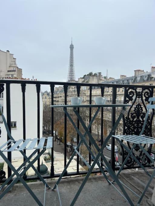 Appartement Paris Vue Tour Eiffel Trocadero Eksteriør billede
