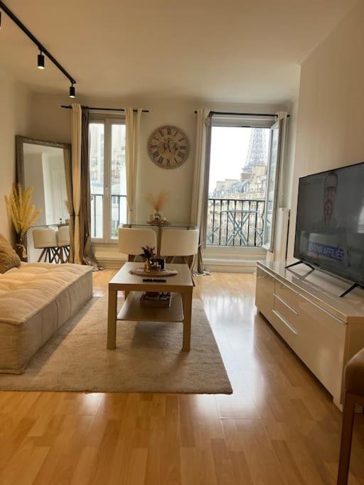 Appartement Paris Vue Tour Eiffel Trocadero Eksteriør billede