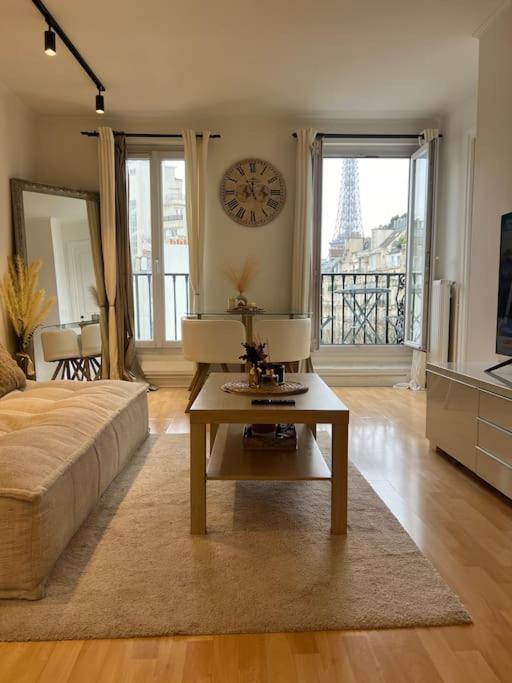 Appartement Paris Vue Tour Eiffel Trocadero Eksteriør billede